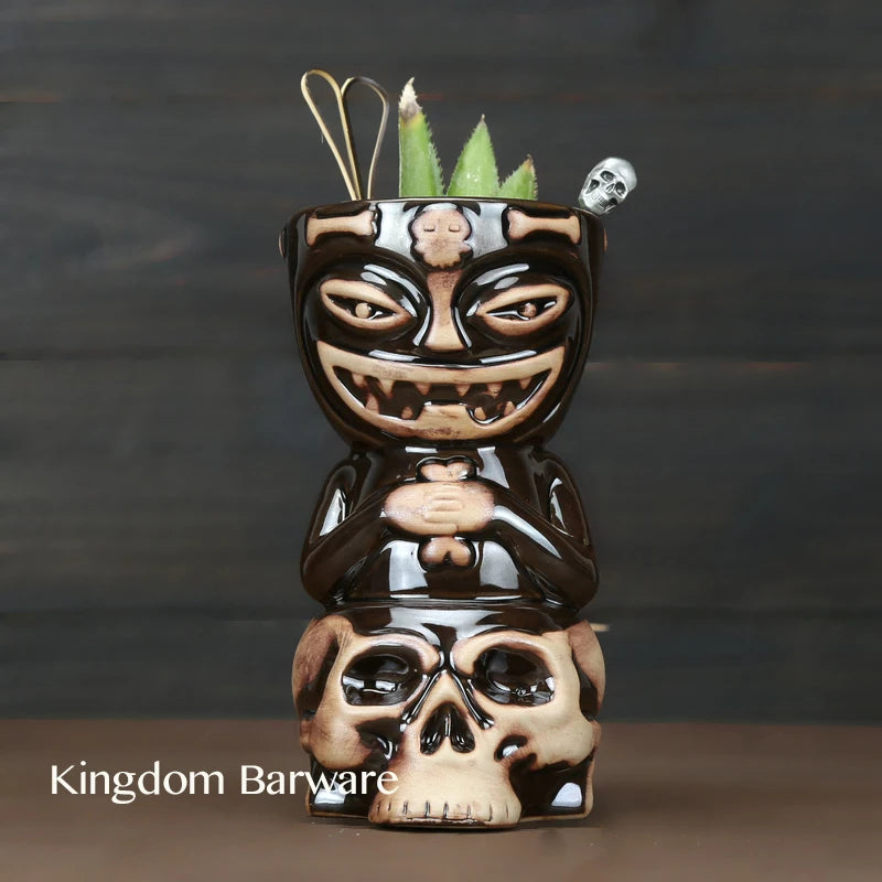 Skull Doll Tiki Mug