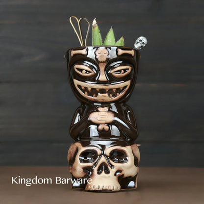 Skull Doll Tiki Mug
