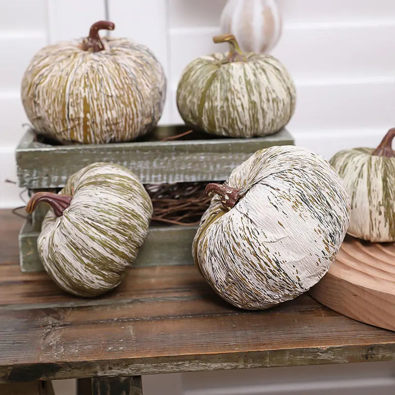 5 pc Set of Indoor Pumpkins