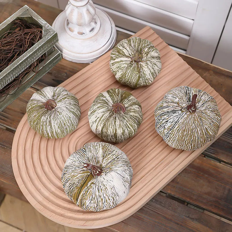 5 pc Set of Indoor Pumpkins