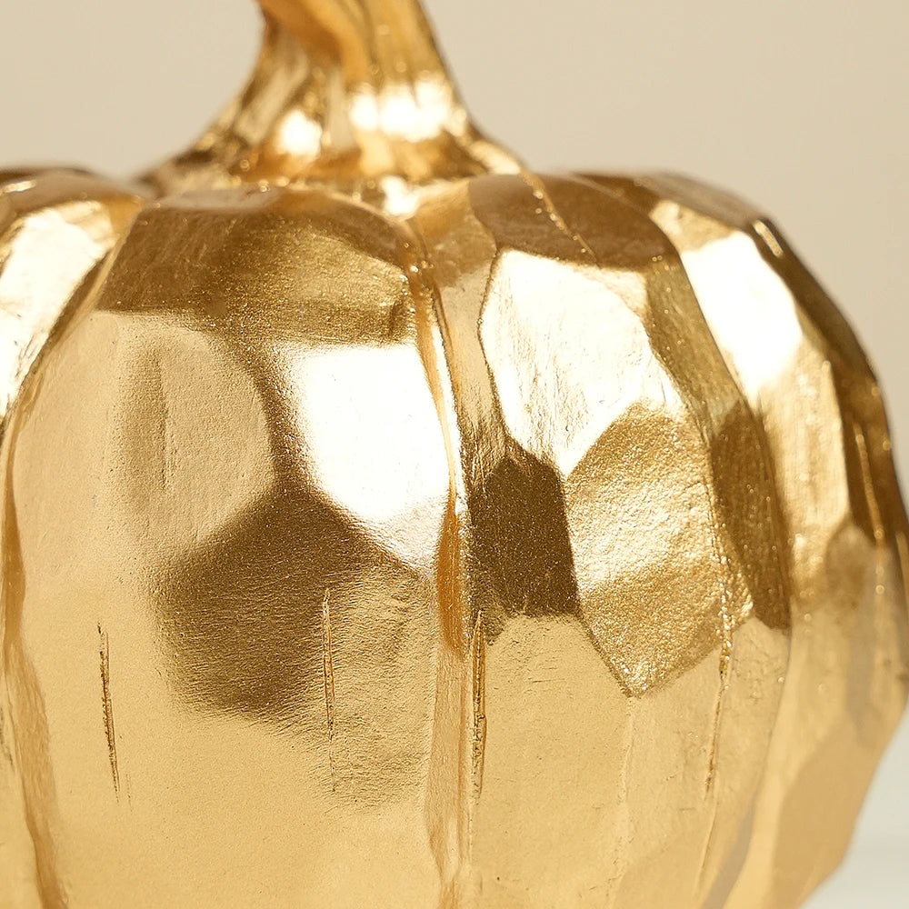 Gold Decorative Pumpkin