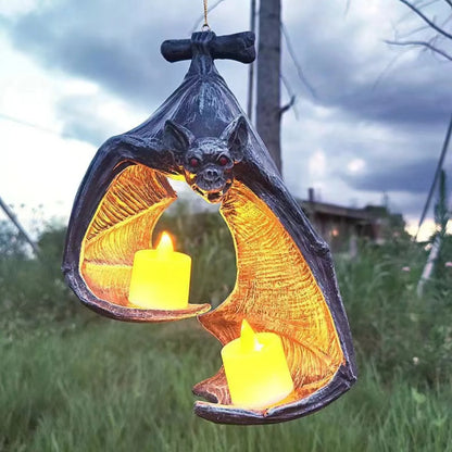Halloween Bat Candle Holder