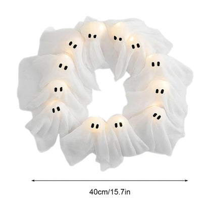 Light Up Ghost Wreath