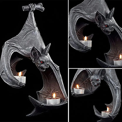 Halloween Bat Candle Holder