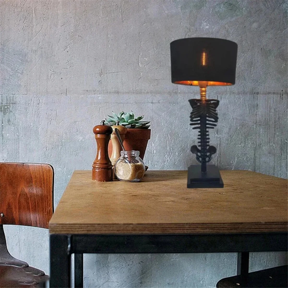 Skeleton Lamp w/ Shade