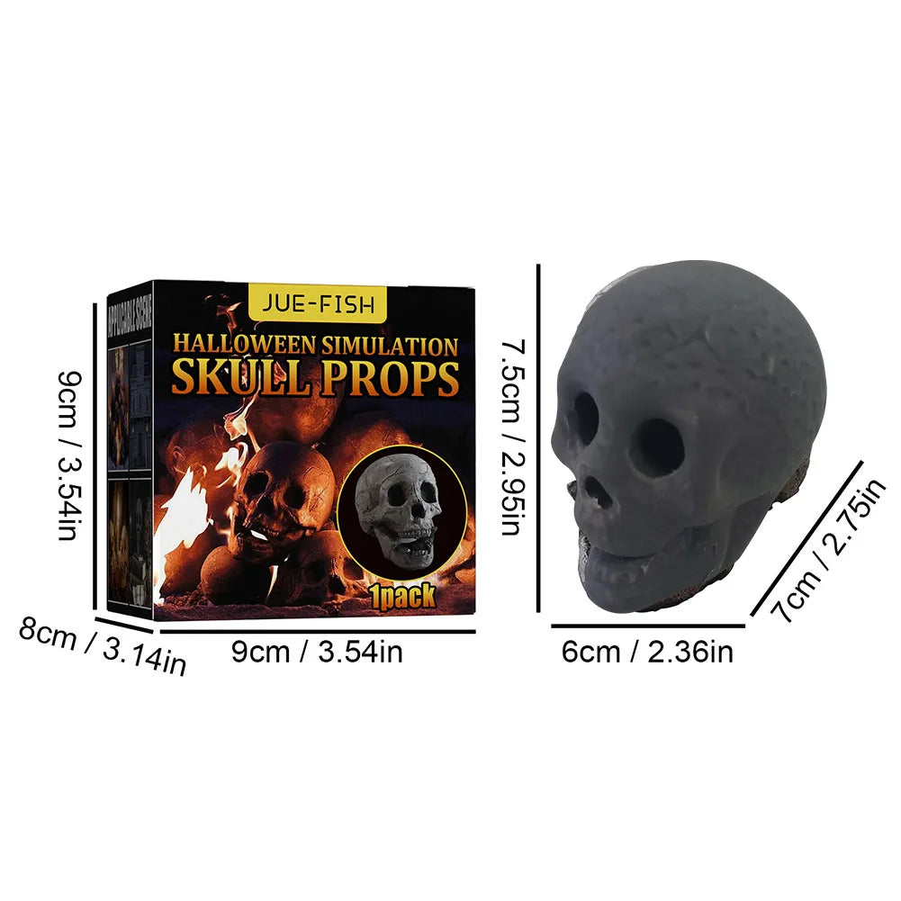 Ceramic Fire Pit Skull