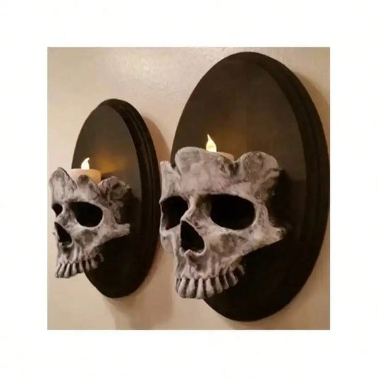 Skull Wall Candle Holder