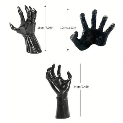 Wall mounted hands with candles