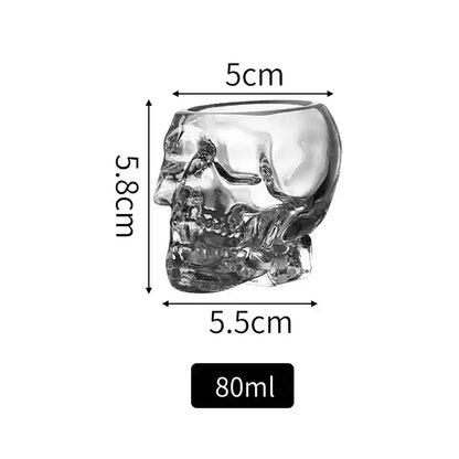 Skull Head Glass