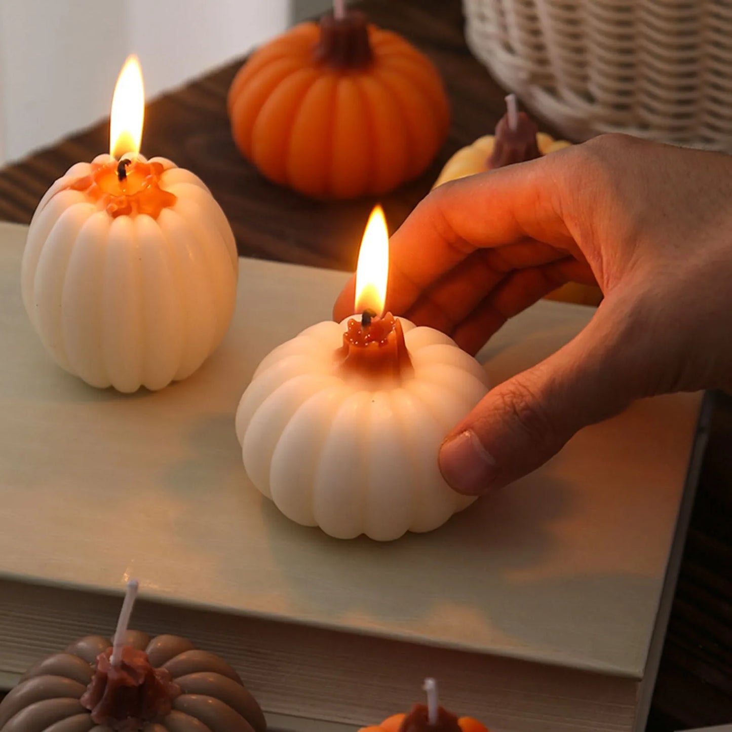 Halloween Pumpkin Candle